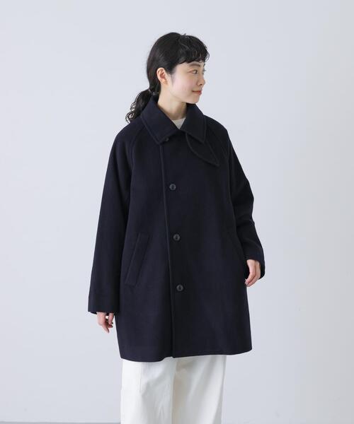 かぐれ（カグレ）の「ウールシングルPコート（ピーコート・レディース・ネイビー/ブラック・FREE）」の3枚目の写真