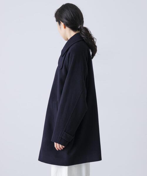 かぐれ（カグレ）の「ウールシングルPコート（ピーコート・レディース・ネイビー/ブラック・FREE）」の10枚目の写真