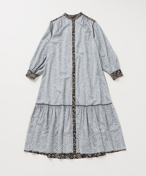 JOURNAL STANDARD（ジャーナルスタンダード）の「ランダムヘリンボーンプリントワンピース（ワンピース・レディース・ブラック・FREE）」の18枚目の写真