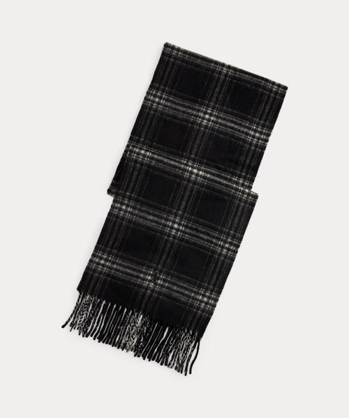 チェック ウールカシミヤ マフラー（マフラー）｜POLO RALPH LAUREN