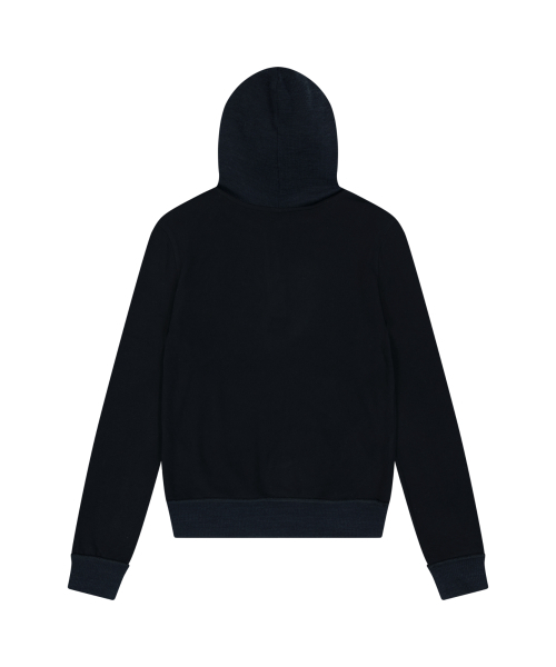 AAKAM(アーカム)の「Contrast Logo Button Hoodie (Black)(パーカー・レディース・その他・1)」の3枚目の写真