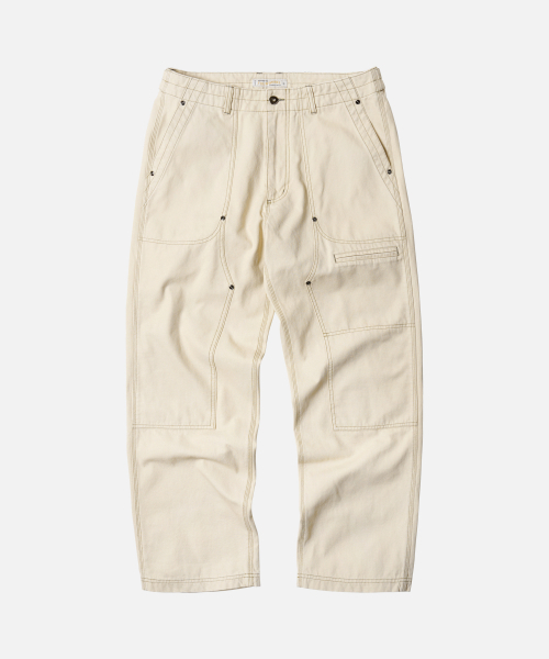 FRIZMWORKS(フリズムワークス)の「JUNGLE CLOTH DOUBLE KNEE PANTS _ CREAM(その他パンツ・メンズ・その他・MEDIUM/LARGE/X-LARGE)」の1枚目の写真
