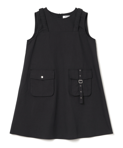 MILLO WOMEN（ミロウーマン）の「バックルストラップミニドレス[ブラック]（ワンピース・レディース・その他・SMALL/MEDIUM）」の3枚目の写真