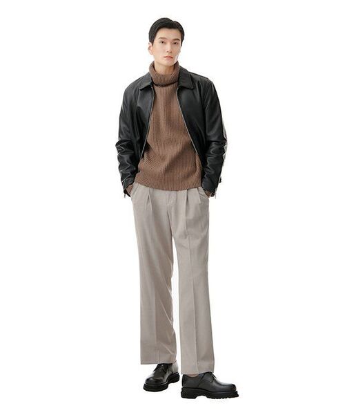 MUSINSA STANDARD（ムシンサスタンダード）の「ラムウールリブタートルネックニット[モカ]（ニット/セーター・メンズ・その他・SMALL/MEDIUM/LARGE/X-LARGE/XX-LARGE）」の10枚目の写真