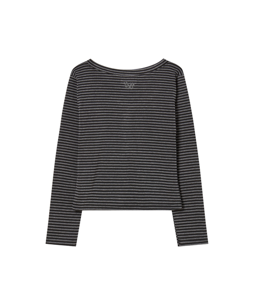 THE GREEN LAB（ザグリーンラボ）の「ストライプヘンリーネックロングスリーブ[ブラック]（Tシャツ/カットソー・レディース・その他・FREE）」の22枚目の写真