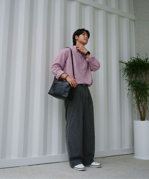 TRIP LE SENS（トリップ ル センス）の「ライトツーピンタックワイドスラックス_ストライプブラック（スラックス・メンズ・その他・SMALL/MEDIUM/LARGE）」の10枚目の写真