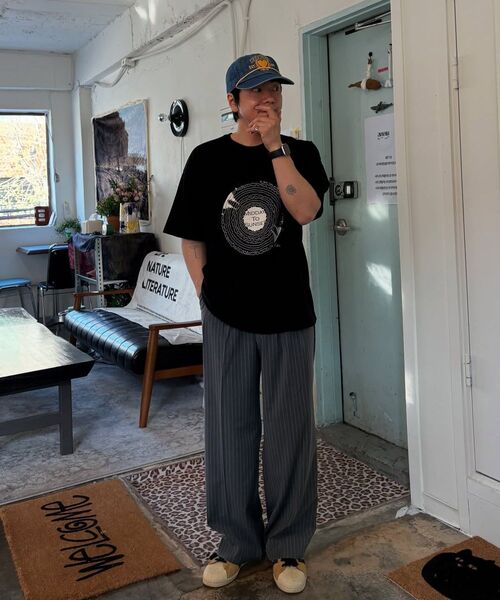 TRIP LE SENS（トリップ ル センス）の「ライトツーピンタックワイドスラックス_ストライプブラック（スラックス・メンズ・その他・SMALL/MEDIUM/LARGE）」の14枚目の写真