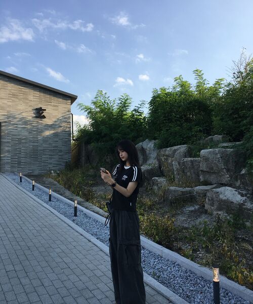 URBANDTYPE(アーバンディタイプ)の「フットボールジャージTシャツ_ブラック(Tシャツ/カットソー・レディース・その他・SMALL/MEDIUM/LARGE)」の13枚目の写真