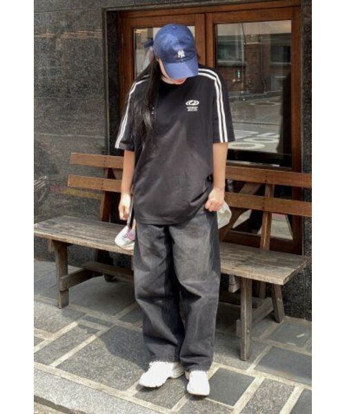 URBANDTYPE(アーバンディタイプ)の「フットボールジャージTシャツ_ブラック(Tシャツ/カットソー・レディース・その他・SMALL/MEDIUM/LARGE)」の3枚目の写真
