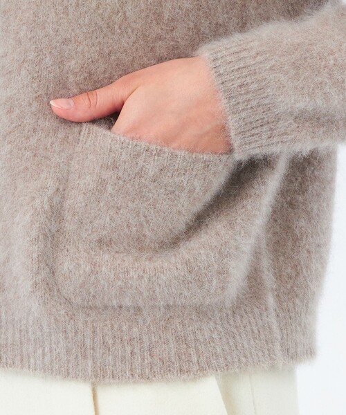 MACKINTOSH PHILOSOPHY（ﾏｯｷﾝﾄｯｼｭ ﾌｨﾛｿﾌｨｰ）の「【ROYTON KNIT(ロイトンニット)】フォックスウール製（カーディガン/ボレロ・レディース・ブルー/オフホワイト/ベージュ・38）」の10枚目の写真