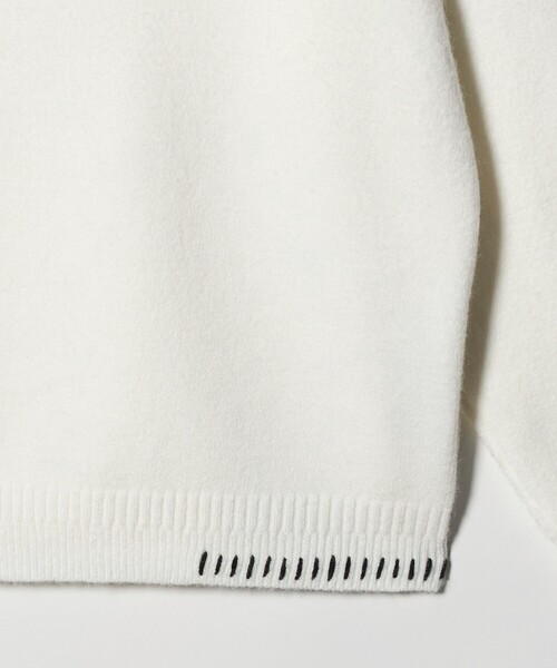 A DAY IN THE LIFE UNITED ARROWS(アデイインザライフユナイテッドアローズ)の「ミドルゲージ ハンドステッチ ニット-ウォッシャブル-<A DAY IN THE LIFE>(ニット/セーター・メンズ・ブラック/ホワイト・L/M)」の6枚目の写真