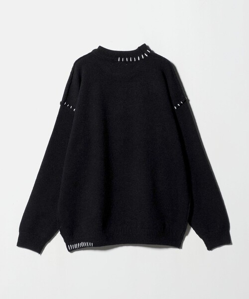 A DAY IN THE LIFE UNITED ARROWS(アデイインザライフユナイテッドアローズ)の「ミドルゲージ ハンドステッチ ニット-ウォッシャブル-<A DAY IN THE LIFE>(ニット/セーター・メンズ・ブラック/ホワイト・L/M)」の8枚目の写真