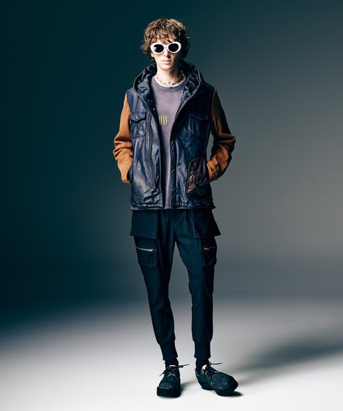 glamb（グラム）の「Carol Rosso Riders Jacket / キャロルロッソライダースジャケット（ライダースジャケット・メンズ・ブラック/マルチ・S/M/L）」の18枚目の写真