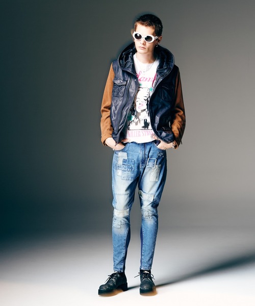 glamb（グラム）の「Carol Rosso Riders Jacket / キャロルロッソライダースジャケット（ライダースジャケット・メンズ・ブラック/マルチ・S/M/L）」の17枚目の写真