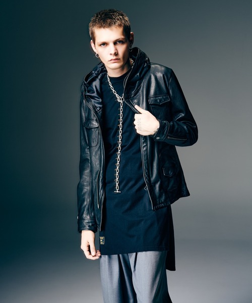 glamb（グラム）の「Carol Rosso Riders Jacket / キャロルロッソライダースジャケット（ライダースジャケット・メンズ・ブラック/マルチ・S/M/L）」の11枚目の写真