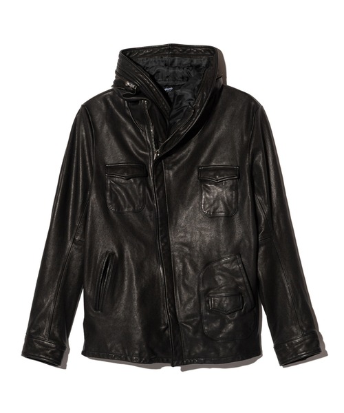 glamb（グラム）の「Carol Rosso Riders Jacket / キャロルロッソライダースジャケット（ライダースジャケット・メンズ・ブラック/マルチ・S/M/L）」の4枚目の写真