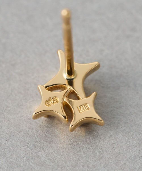 Winter Treat｜VERY MERRY] K18YG ダイヤモンド ホーリー ピアス