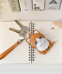 salle de bal（サルデバル）の「レザー製キーホルダーチャーム　NEKOシリーズ　HSN（キーホルダー）」