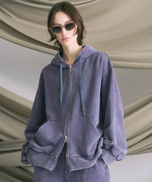 UNISEX》【ONE-MILE WEAR】Prime-Over Fade Zip Hoodie/ワンマイル