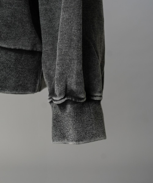 MAISON SPECIAL（メゾンスペシャル）の「《UNISEX》【ONE-MILE WEAR】Prime-Over Fade Zip Hoodie/ワンマイルウェアプライムオーバーフェードジップパーカー【MAISON SPECIAL/メゾンスペシャル】■セットアップ対応■（パーカー・メンズ・チャコールグレー/グレー/ブルー/パープル・0/1/2）」の10枚目の写真