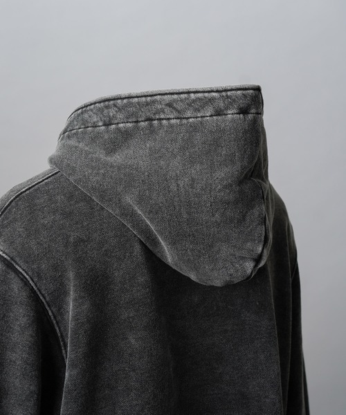 MAISON SPECIAL（メゾンスペシャル）の「《UNISEX》【ONE-MILE WEAR】Prime-Over Fade Zip Hoodie/ワンマイルウェアプライムオーバーフェードジップパーカー【MAISON SPECIAL/メゾンスペシャル】■セットアップ対応■（パーカー・メンズ・チャコールグレー/グレー/ブルー/パープル・0/1/2）」の11枚目の写真