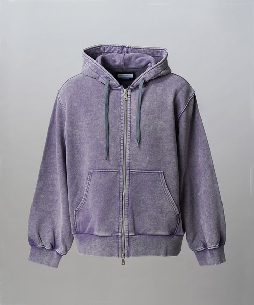 MAISON SPECIAL(メゾンスペシャル)の「《UNISEX》【ONE-MILE WEAR】Prime-Over Fade Zip Hoodie/ワンマイルウェアプライムオーバーフェードジップパーカー【MAISON SPECIAL/メゾンスペシャル】■セットアップ対応■(パーカー・メンズ・チャコールグレー/グレー/ブルー/パープル・0/1/2)」の14枚目の写真