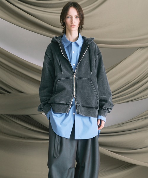 UNISEX》【ONE-MILE WEAR】Prime-Over Fade Zip Hoodie/ワンマイル