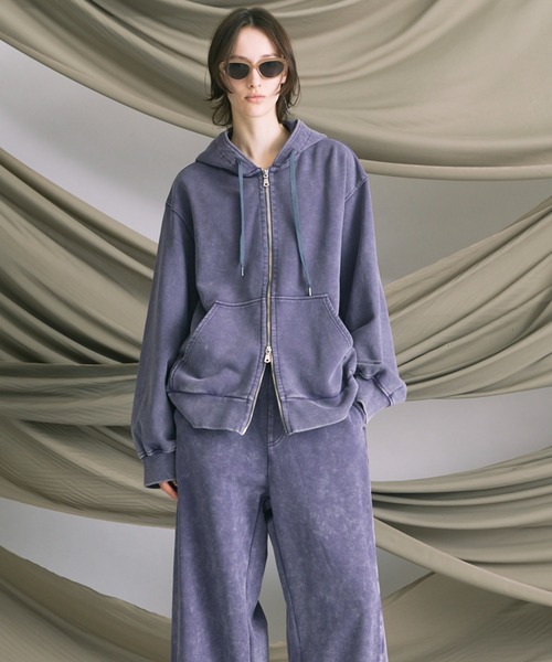 UNISEX》【ONE-MILE WEAR】Prime-Over Fade Zip Hoodie/ワンマイル