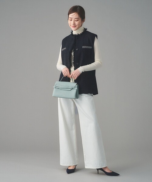 UNITED ARROWS(ユナイテッドアローズ)の「2トーン ツイードライク ベスト(ベスト・レディース・ブラック/ネイビー・38/36)」の6枚目の写真