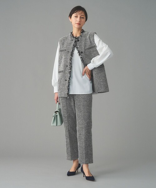 UNITED ARROWS(ユナイテッドアローズ)の「2トーン ツイードライク ベスト(ベスト・レディース・ブラック/ネイビー・38/36)」の11枚目の写真