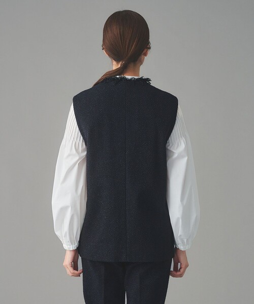 UNITED ARROWS(ユナイテッドアローズ)の「2トーン ツイードライク ベスト(ベスト・レディース・ブラック/ネイビー・38/36)」の19枚目の写真