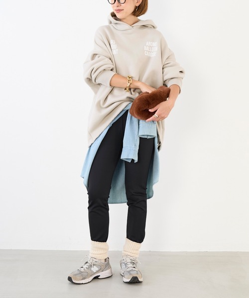 MICA&DEAL（マイカ＆ディール）の「ラバージャージーレギンス〈2サイズ展開〉（その他パンツ・レディース・マルチ/ブラック・38/36）」の17枚目の写真