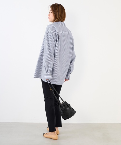 MICA&DEAL（マイカ＆ディール）の「ラバージャージーレギンス〈2サイズ展開〉（その他パンツ・レディース・マルチ/ブラック・38/36）」の3枚目の写真