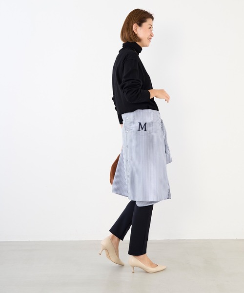 MICA&DEAL（マイカ＆ディール）の「ラバージャージーレギンス〈2サイズ展開〉（その他パンツ・レディース・マルチ/ブラック・38/36）」の8枚目の写真