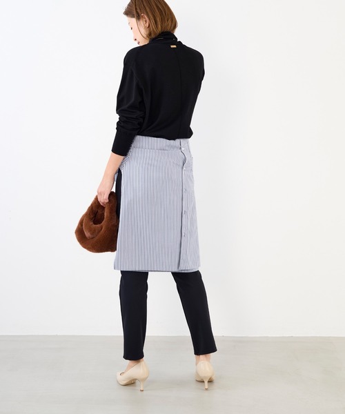 MICA&DEAL（マイカ＆ディール）の「ラバージャージーレギンス〈2サイズ展開〉（その他パンツ・レディース・マルチ/ブラック・38/36）」の9枚目の写真