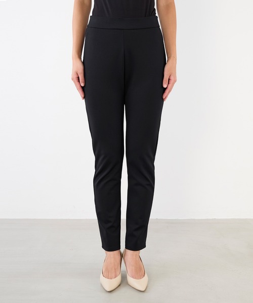 MICA&DEAL（マイカ＆ディール）の「ラバージャージーレギンス〈2サイズ展開〉（その他パンツ・レディース・マルチ/ブラック・38/36）」の10枚目の写真