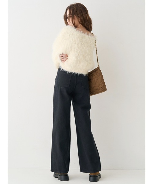 EVRIS（エヴリス）の「シャギーニットトップス（ニット/セーター・レディース・ブルー/ピンク/ホワイト・FREE）」の6枚目の写真