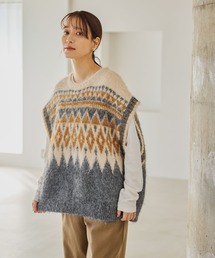 studio CLIP | ノルディックニットベスト(ベスト)