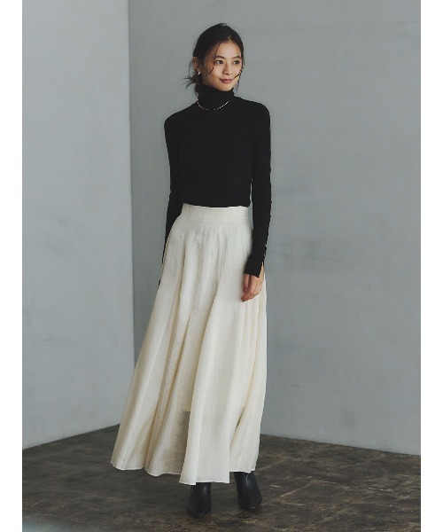 anuans（アニュアンス）の「スラッシュリブニットトップス（ニット/セーター・レディース・アイボリー/ブラック/グレー/レッド・FREE）」の10枚目の写真