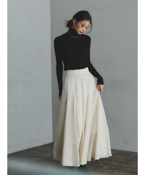 anuans（アニュアンス）の「スラッシュリブニットトップス（ニット/セーター・レディース・アイボリー/ブラック/グレー/レッド・FREE）」の8枚目の写真