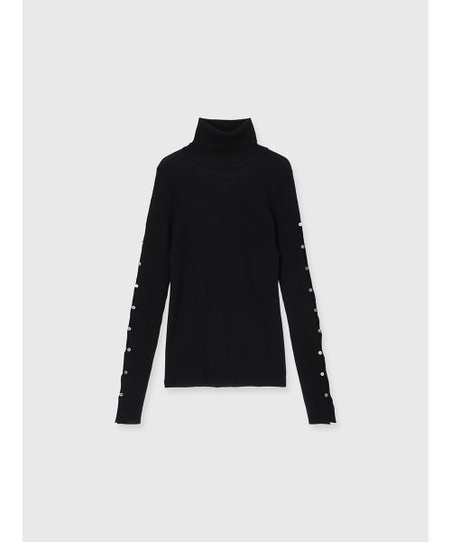 スラッシュリブニットトップス（ニット/セーター）｜anuans（ア