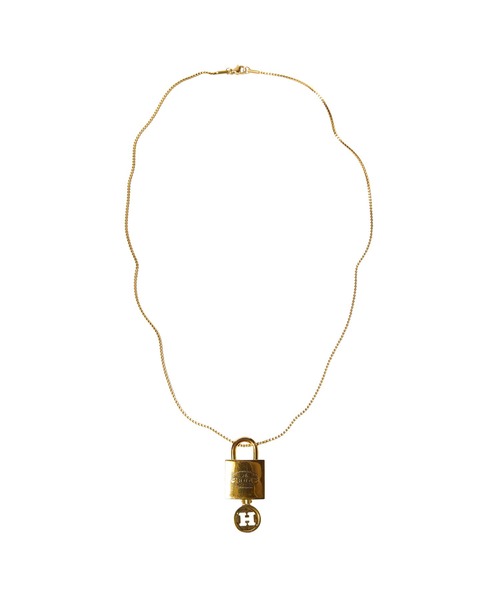 HUF(ハフ)の「LOCK & KEY PENDANT(ネックレス・メンズ・ゴールド・O/S)」の1枚目の写真