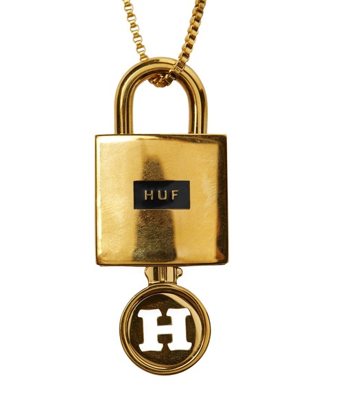HUF(ハフ)の「LOCK & KEY PENDANT(ネックレス・メンズ・ゴールド・O/S)」の5枚目の写真