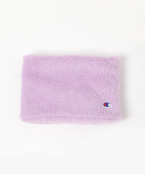 Champion(チャンピオン)の「【Champion(チャンピオン)】ボアネックウォーマー(KIDS)(ネックウォーマー/スヌード・キッズ・ベージュ/パープル/ブルー/ブラック・FREE)」の4枚目の写真