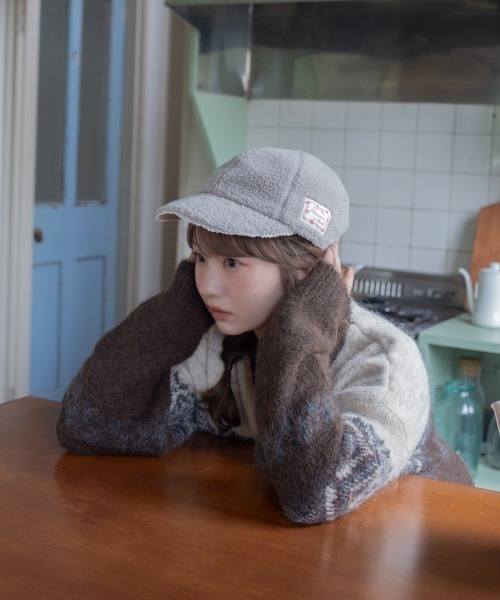 kaorinomori（カオリノモリ）の「kaorinomori×ももた モコキャップ / カオリノモリ（キャップ・レディース・ブラウン/グレー・FREE）」の3枚目の写真