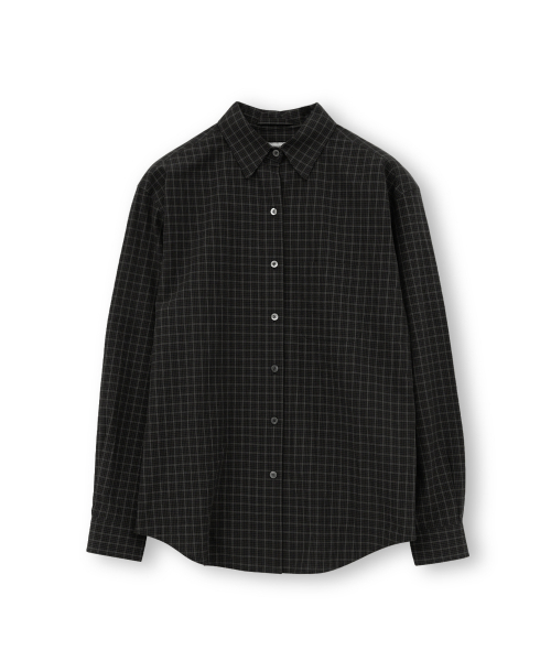 BROWNYARD(ブラウンヤード)の「W ステディシャツ、ブラックチェック(シャツ/ブラウス・レディース・その他・1)」の1枚目の写真