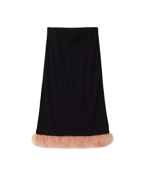 SALON DE YOHN(サロンドヨーン)の「Fur Trimming Skirt_ Black(スカート・レディース・その他・MEDIUM/SMALL)」の4枚目の写真