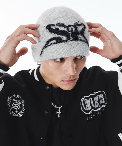 SHORT ROUND（ショートラウンド）の「SHORT ROUND/シャギーシングルニットワッチ（ニットキャップ/ビーニー・レディース・ライトグレー/ブラック・FREE）」の5枚目の写真