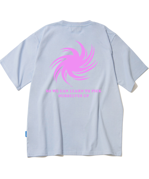 TRIPSHION(トリップション)の「ピンクトルネード ロゴTシャツ - パープル(Tシャツ/カットソー・メンズ・その他・LARGE/MEDIUM/X-LARGE)」の1枚目の写真