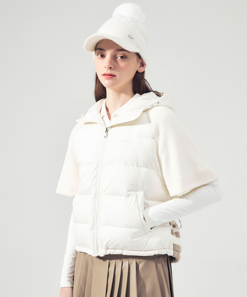 LORDLOAR(ロードロアル)の「ニットハイブリッドダウンジャンパー IVORY(ダウンジャケット/コート・レディース・その他・SMALL/MEDIUM/LARGE)」の6枚目の写真